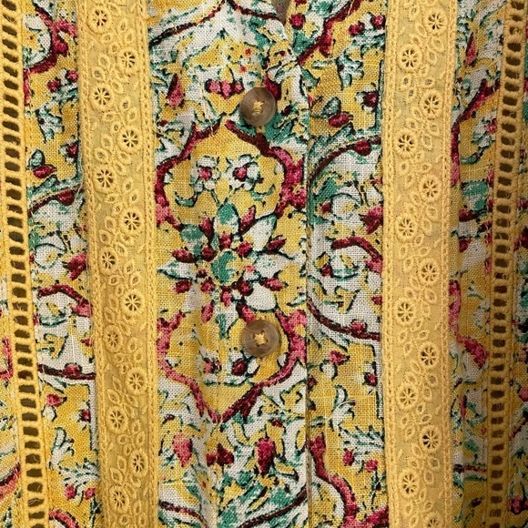 Anthropology Pilcro Pintuck Peasant Blouse, Size XS - Picture 10 of 13